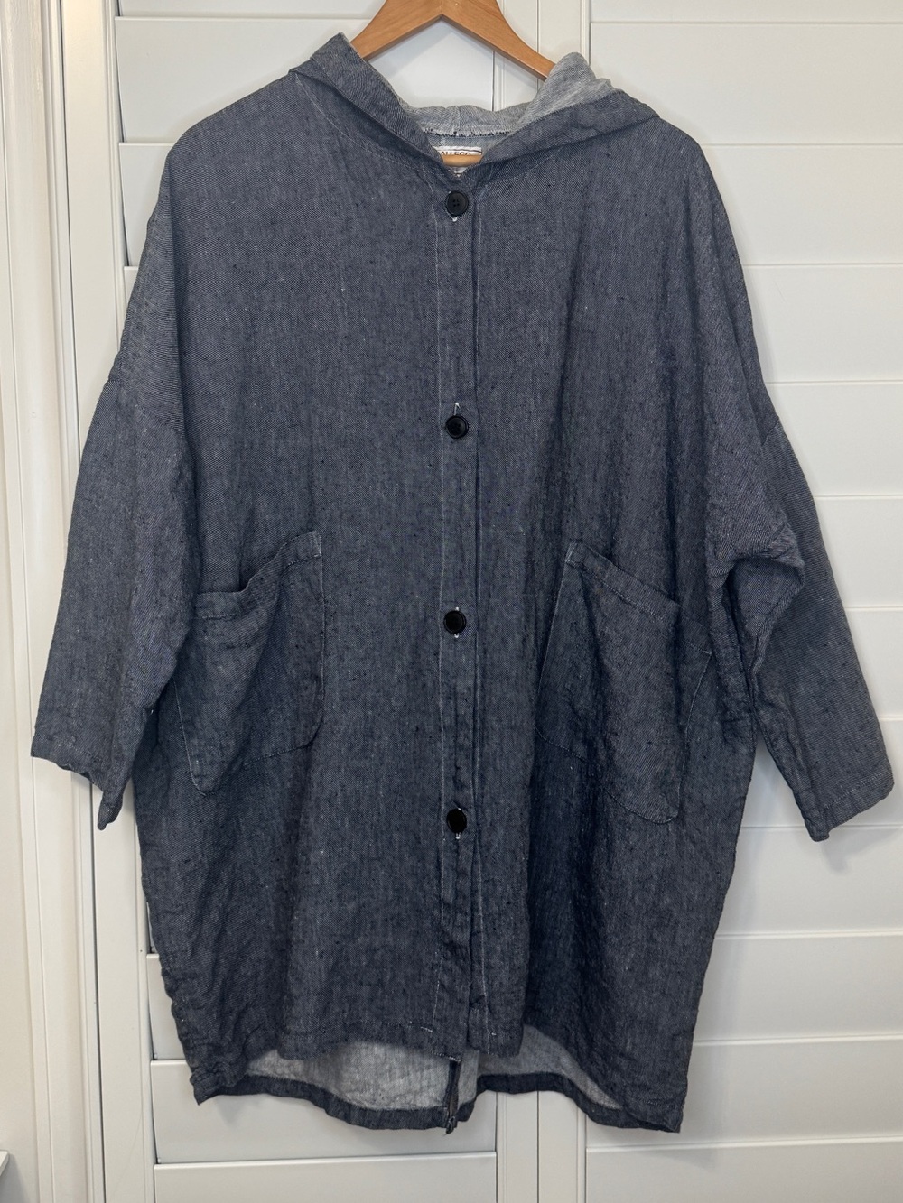 Gallego Desportes Paris linen hooded cardigan